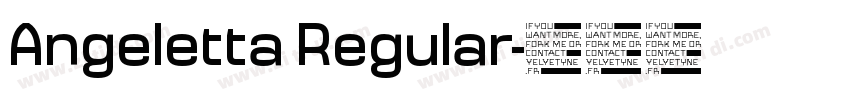 Angeletta Regular字体转换